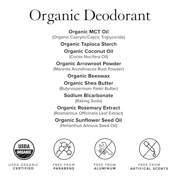Organic  Deodorant Aluminum Free